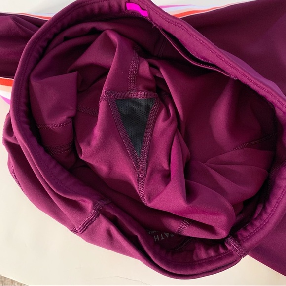 Athleta Contender Purple Legging With Stripes - Picture 6 of 14